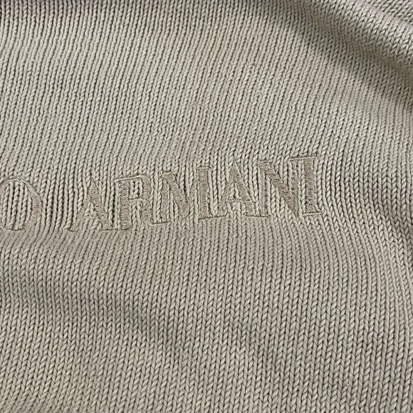 VINTAGE GIORGIO ARMANI LE COLLEZIONI CARDIGAN LOGO SPELLOUT - Picture 7 of 11